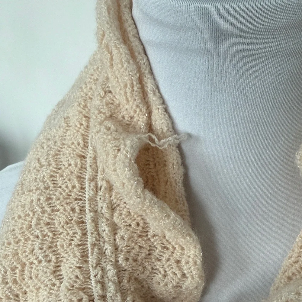 Beige Knit‎ Scarf